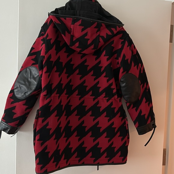 Coach Leather-Trimmed Hooded Coat. - Picture 2 of 16